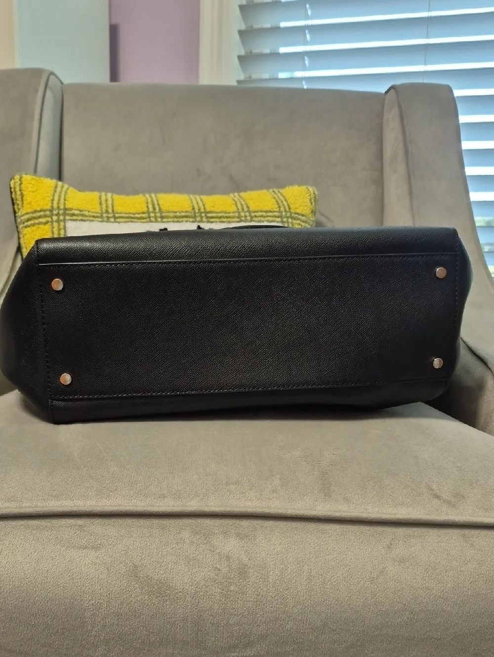 KATE SPADE Staci Large Black Leather Laptop Tote Bag - Picture 10 of 13